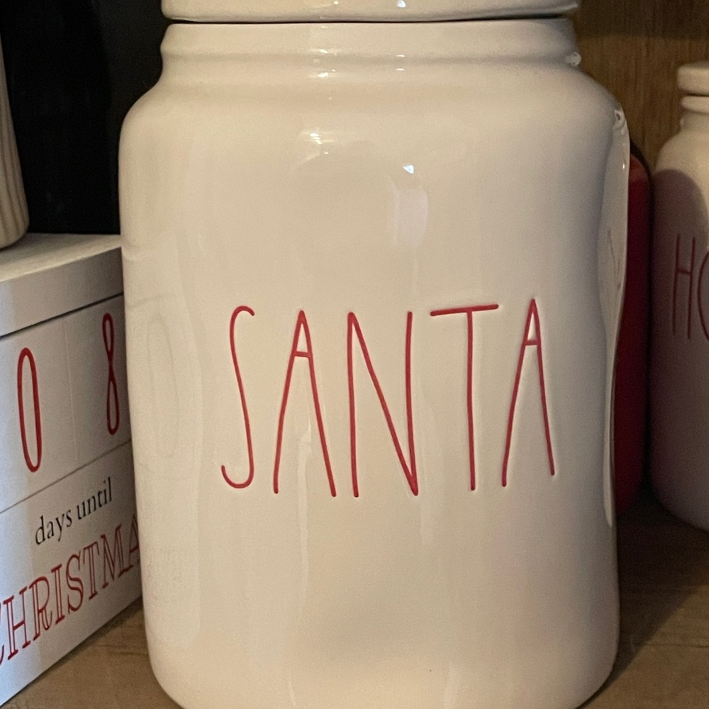 Rae Dunn large Santa canister